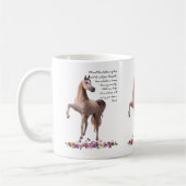 Cheval arabe et Roumi citent mug (Gauche)