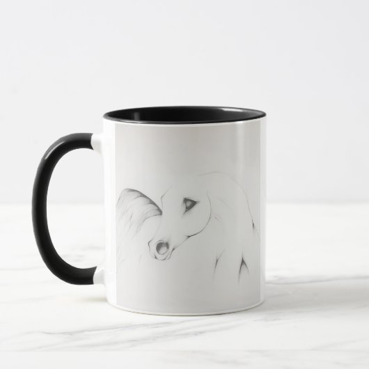 "Cheval arabe" par Adelia Audi Mug (Gauche)