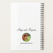 Cheval arabe planificateur hebdomadaire et mensuel (Dos)