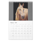 Cheval Art Page simple Petit Calendrier (Feb 2027)