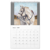 Cheval Art Page simple Petit Calendrier (Mar 2027)