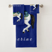 Cheval assez blanc de carrousel (En situation)