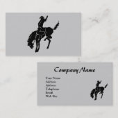 Cheval au carte de visite de rodéo (Devant / Derrière)
