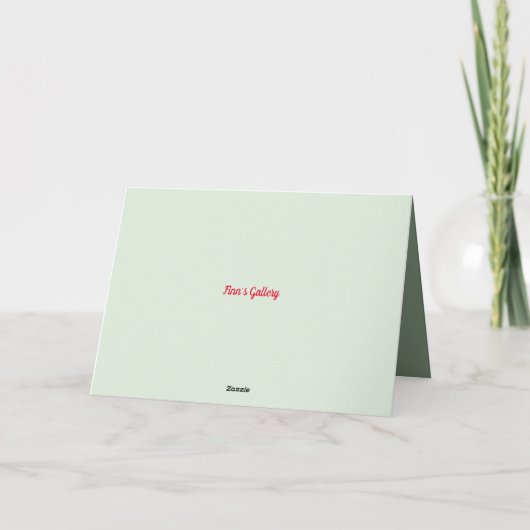 CHEVAL AVEC CARTE DE NOËL WREATH (Dos)