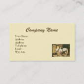 Cheval avec le carte de visite de cru d'enfants (Dos)