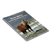 Cheval Belge En Carnet Spiral De Paddock (Côté Droit)