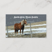 Cheval Belge En Carte de visite Paddock (Devant)