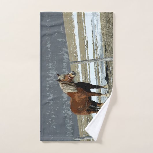 Cheval Belge En Paddock Serviette À Main (Serviette à main)