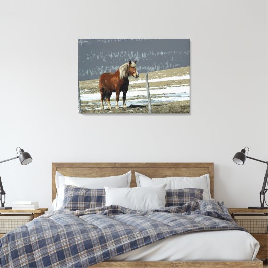 Cheval Belge En Toile De Paddock (Insitu(Chambre))