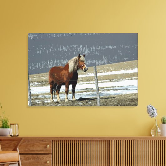 Cheval Belge En Toile De Paddock (Insitu(Salon))