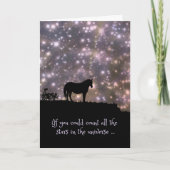 Cheval Belle pensée de vous Carte avec amour (Devant)