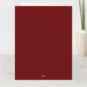 Cheval blanc avec carte de Noël de la Maison Alpin (Dos)