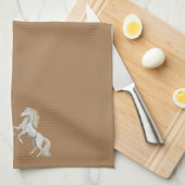 Cheval Blanc Beige Cuisine Serviette à main (Quart Plié)