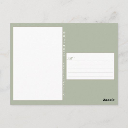 Cheval Blanc - Carte postale (Dos)