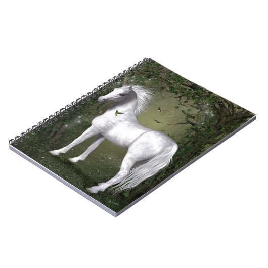 Cheval blanc dans le Carnet des Bois (Côté gauche)