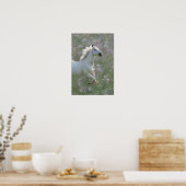 Cheval blanc en fleurs poster (Cuisine)