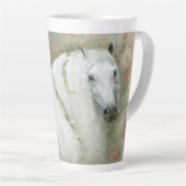 Cheval Blanc - Mug Latte, Mug, Coupe (Angle droit)