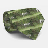 Cheval blanc timide Cravate (Roulé)