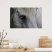 Cheval Blanc Vue de la sagesse - Poster (Cuisine)