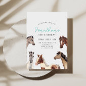 Cheval Boho Cowboy Invitation d'anniversaire