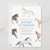 Cheval Boy Invitation Anniversaire (Devant)