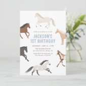 Cheval Boy Invitation Anniversaire (Debout devant)