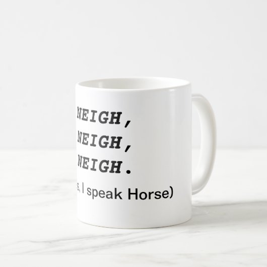 Cheval Café Mug (Devant droit)
