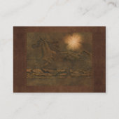 Cheval cantonné en cuir Faux sur carte en cuir (Dos)