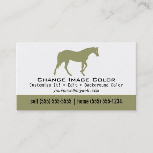 Cheval - carte de visite personnel