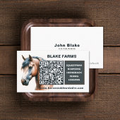 Cheval Cartes de visite avec code QR