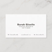 Cheval Cartes de visite avec code QR (Dos)