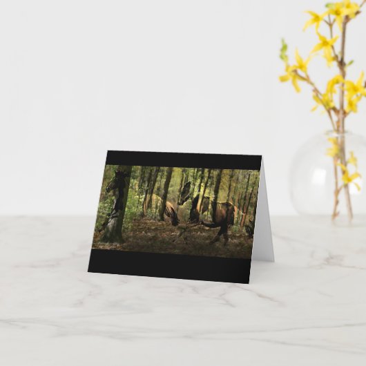 Cheval Cartes pour notes spiritueux (Fleur jaune)