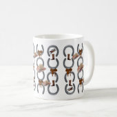 Cheval Chaussure Selle Cowboy Mug (Devant droit)