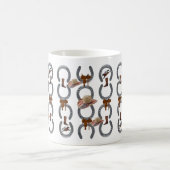 Cheval Chaussure Selle Cowboy Mug (Centre)