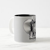 Cheval Coeur Argent Lovin' Gal Mug (Devant gauche)