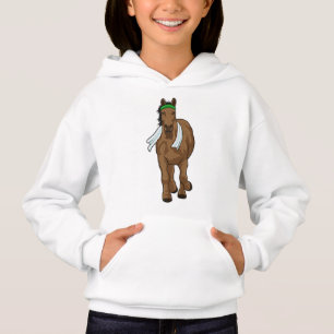 Cheval comme coureur avec serviette