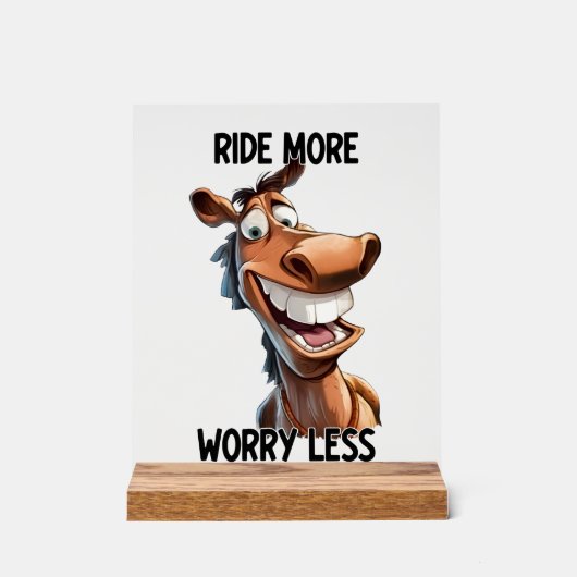 cheval cool plus d'inquiétude moins d'art des mots (Recto)