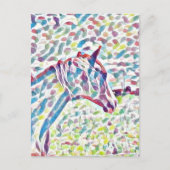 Cheval Couleurs De Vie, Carte Postale (Devant)