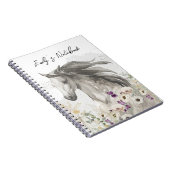 Cheval courant dans le Carnet Flower Field (Côté Droit)