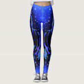Cheval Coureur Leggings Bleus (Devant)