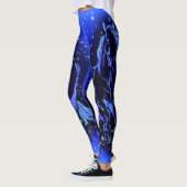 Cheval Coureur Leggings Bleus (Gauche)