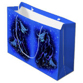 Cheval Courir À Blue Starry Night Cadeau Sac (Devant Angle)