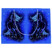 Cheval Courir À Blue Starry Night Cadeau Sac (Dos)