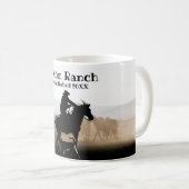 Cheval Cowboy De Ranch Personnalisé Établi Mug De  (Devant droit)