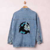 Cheval Crâne Sucre Avec Roses Turquoise (Hangar)