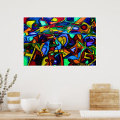 Cheval crâne sur un tableau orangé Spike (Cuisine)