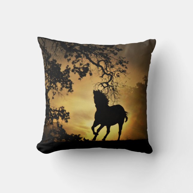 Cheval dans le Coussin du coucher de soleil (Recto)