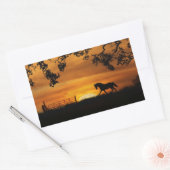 Cheval dans Sticker coucher de soleil (Enveloppe)
