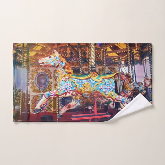 Cheval de carrousel (Serviette à main)