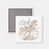 Cheval de carrousel aimant   (Recto/Verso)